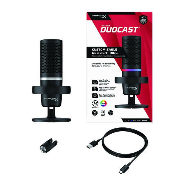 HyperX DuoCast USBマイク ブラック 楽天市場】HyperX DuoCast USB マイクロフォン ブラック 4P5E2AA