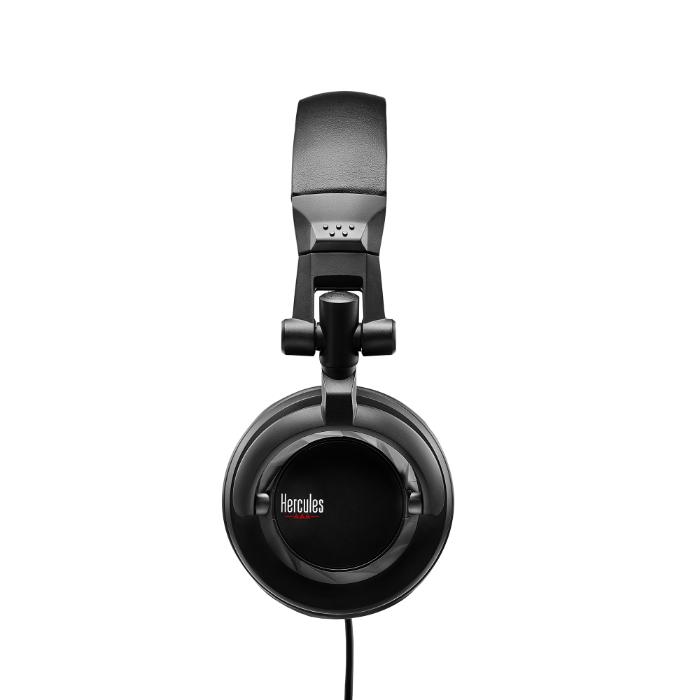Hercules HDP DJ45 有線 モニターヘッドホン ステレオヘッドホン スパイラルケーブル DJ イヤーカップ 回転 コンパクト 持ち運び ライブ 遮音性 ハーキュリーズ_1