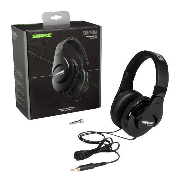 (在庫限り) SHURE シュア SRH240A 有線ヘッドホン 密閉型 ヘッドフォン プロ仕様 送料無料 国内正規品の画像