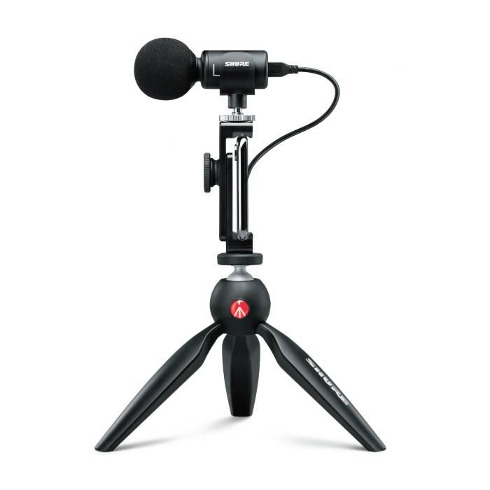 【美品】SHURE MV88+ VIDEO KIT iPhone対応スマホマイク SHURE MV88+ ビデオキット スマホ用マイク iOS Android対応 動画制作