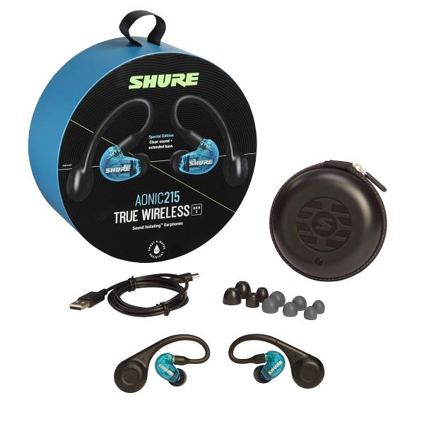SHURE（シュア） AONIC215-TW2 ブルー 完全ワイヤレスイヤホン 