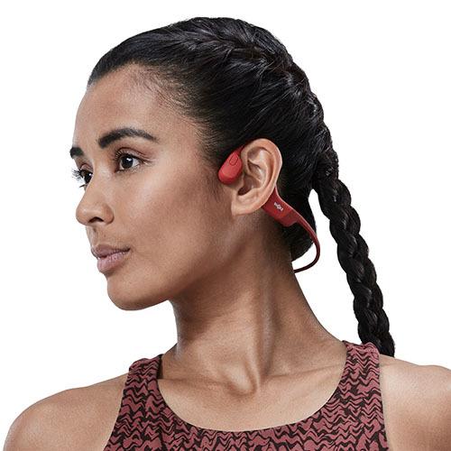 Shokz OpenRun Red ショックス ワイヤレスイヤホン 骨伝導 Shokz OpenRun Red ショックス ワイヤレスイヤホン 骨伝導