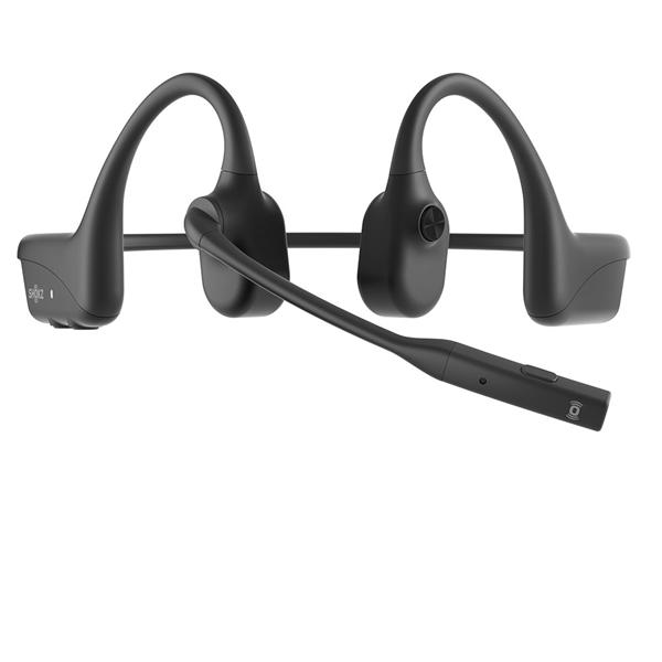 Shokz OpenComm2 Black ショックス 骨伝導イヤホン ワイヤレスイヤホン 骨伝導 オープンイヤー 耳を塞がない Bluetooth イヤホン｜e-earphone｜05