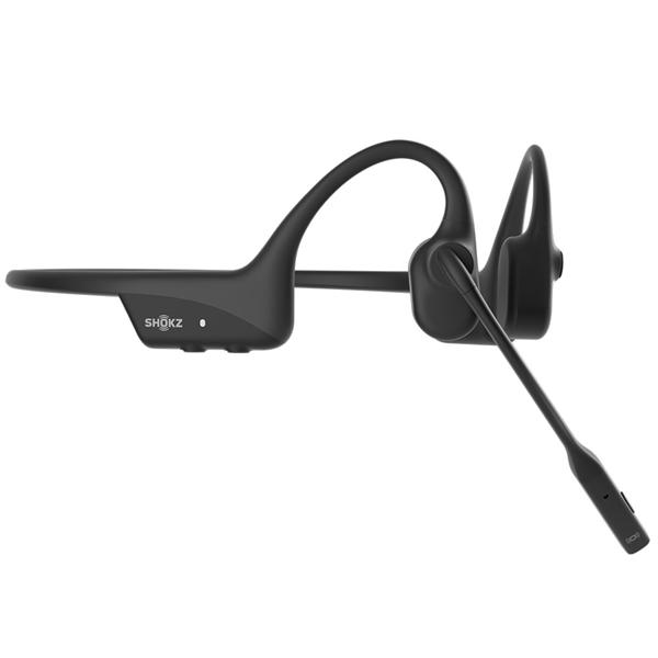 Shokz OpenComm2 Black ショックス 骨伝導イヤホン ワイヤレスイヤホン 骨伝導 オープンイヤー 耳を塞がない Bluetooth イヤホン｜e-earphone｜02
