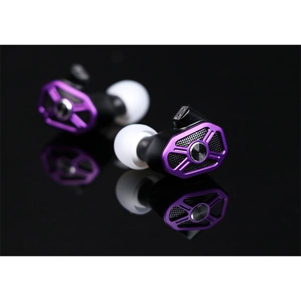 お取り寄せ) 有線イヤホン RAPTGO Bridge Purple ラプトゴー カナル型