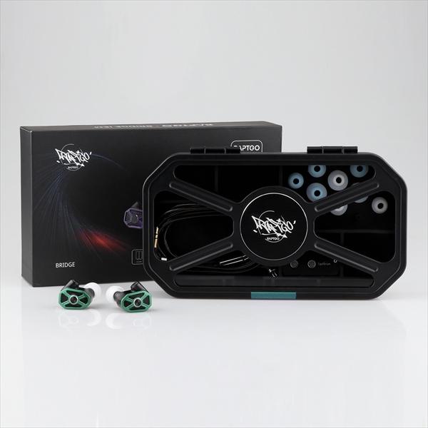 お取り寄せ) 有線イヤホン RAPTGO Bridge Green ラプトゴー カナル型