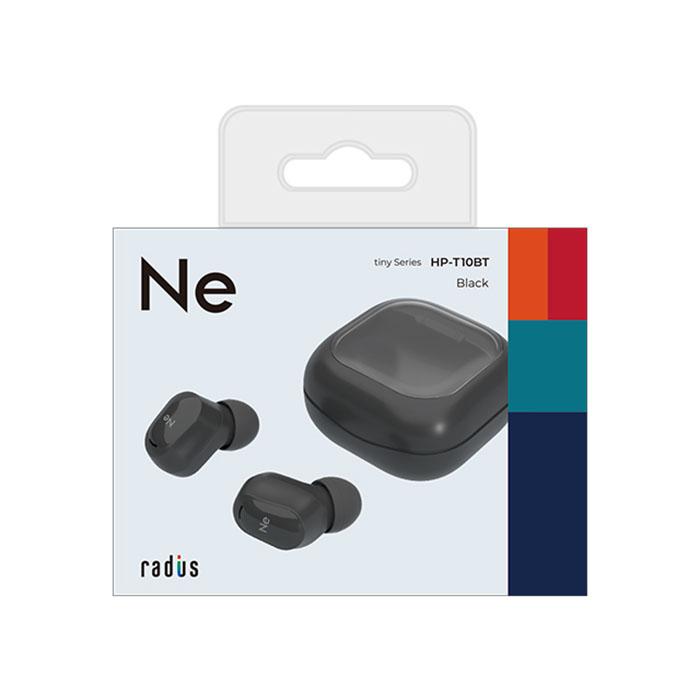 radius（ラディウス） radius HP-T10BTK ブラック ワイヤレスイヤホン 