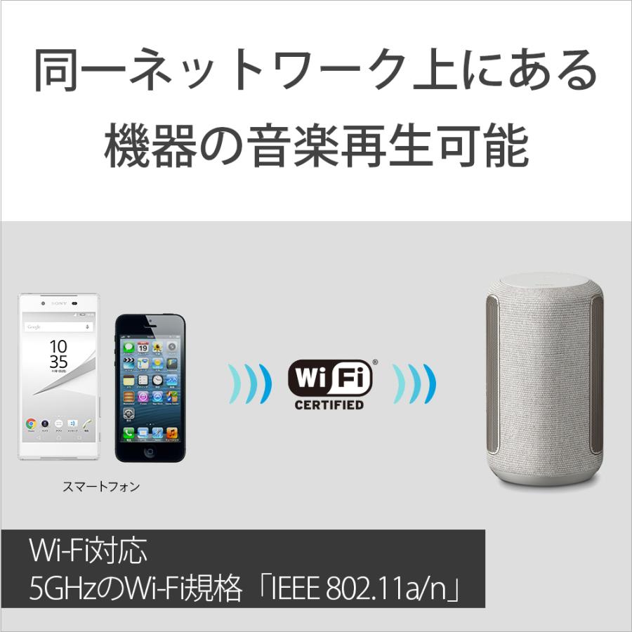 (お取り寄せ)SONY SRS-RA3000 ライトグレー ワイヤレス スピーカー Bluetooth iPhone｜e-earphone｜08