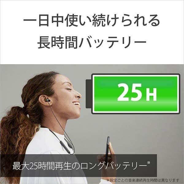 SONY WI-C100 CZ ベージュ ワイヤレス イヤホン Bluetooth マイク付き｜e-earphone｜02