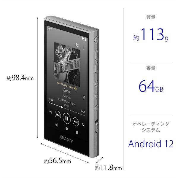 SONY ソニー NW-A307 HC グレー 64GB Walkman ウォークマン A300シリーズ 最新 高音質 ハイレゾ (送料無料)｜e-earphone｜11