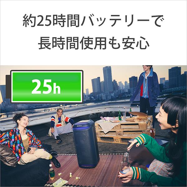 (お取り寄せ:納期未定) SONY SRS-XV800 BC ブラック ワイヤレススピーカー マイク ギターソニー(送料無料)の画像