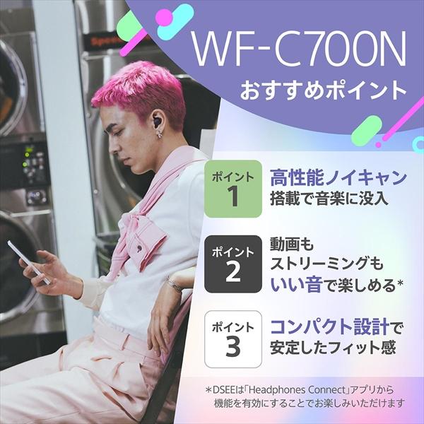 SONY ソニー WF-C700N WZ ホワイト 白 ワイヤレスイヤホン ノイズキャンセリング Bluetooth ブルートゥース イヤホン WFC700NWZ｜e-earphone｜03