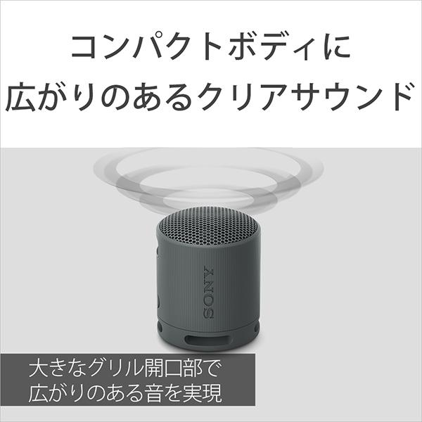 (ワイヤレススピーカー) SONY ソニー SRS-XB100 LC ブルー Bluetooth ブルートゥース スマホ対応 小型 持ち運び 低音 (送料無料)｜e-earphone｜14