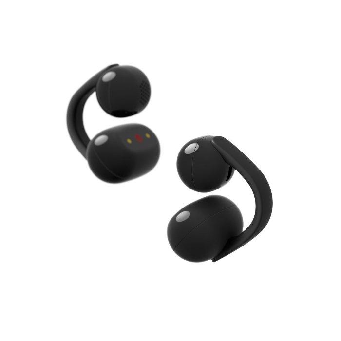 SONY LinkBuds Clip ブラック【WF-LC900 BZ】ワイヤレスイヤホン 耳を塞がないイヤホン Bluetooth イヤーカフ型 音漏れ軽減 防水 ソニーの画像