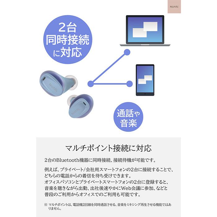 NUARL（ヌアール） NUARL N6 Lite パープル ワイヤレスイヤホン ノイズ
