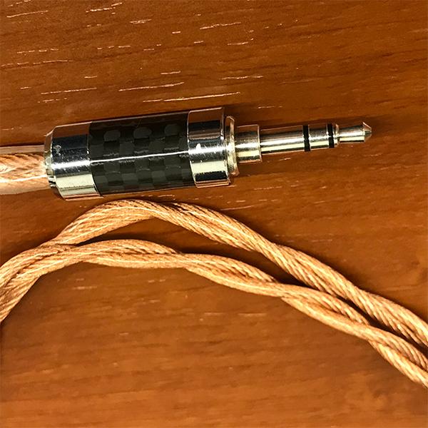 (お取り寄せ:納期1〜2か月程度) Rhapsodio ラプソディオ RSD Hybird 630mm MMCX イヤホンケーブル リケーブル 銅線 銀線 長さ630mm 3.5mm ミニプラグ(送料無料)の画像