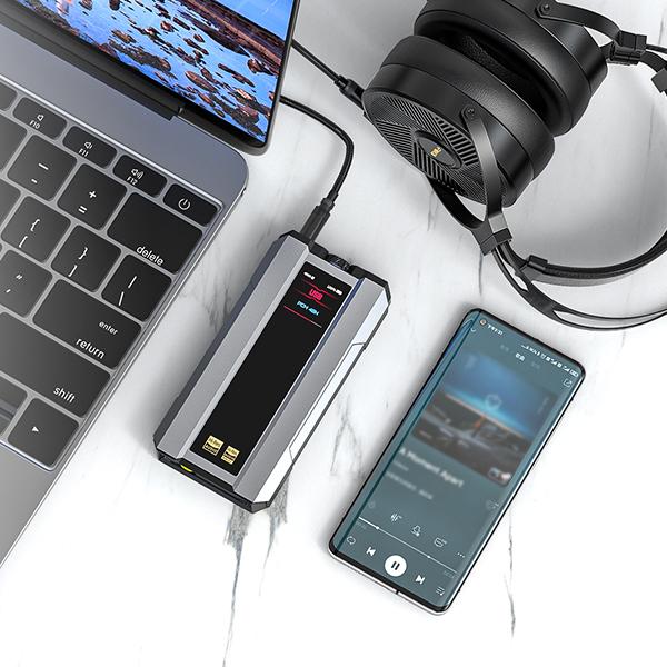 FIIO Q15 Black フィーオ ヘッドホンアンプ ポータブル 据え置き DACアンプ AKM デスクトップモード Bluetooth対応 バランス接続 送料無料｜e-earphone｜14