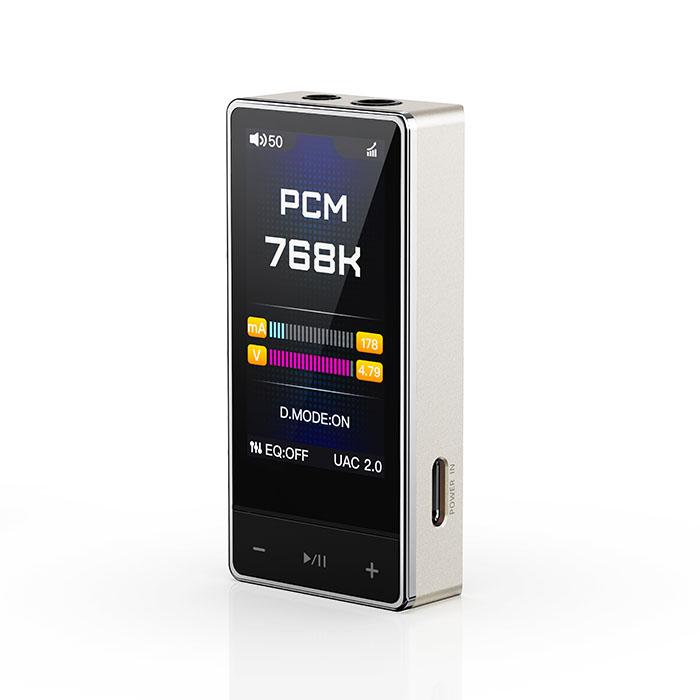 FIIO QX13 Titanium Gold 【FIO-QX13-G】ドングルDAC DACアンプ DAC搭載 小型 3.5mm 4.4mm バランス接続 デスクトップモード フィーオの画像