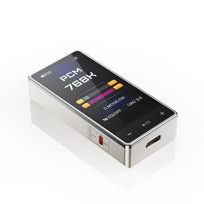 FIIO QX13 Titanium Gold 【FIO-QX13-G】ドングルDAC DACアンプ DAC搭載 小型 3.5mm 4.4mm バランス接続 デスクトップモード フィーオの画像