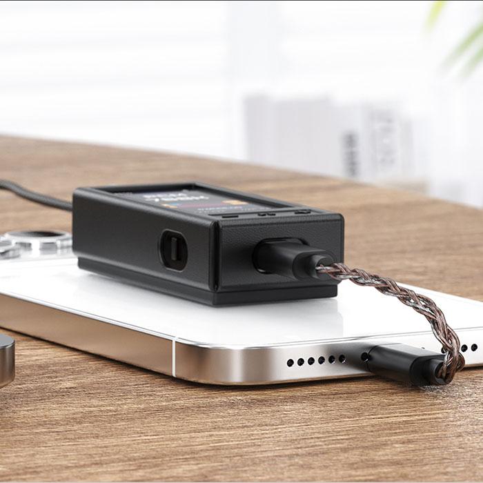 FIIO QX13 Titanium Gold 【FIO-QX13-G】ドングルDAC DACアンプ DAC搭載 小型 3.5mm 4.4mm バランス接続 デスクトップモード フィーオの画像