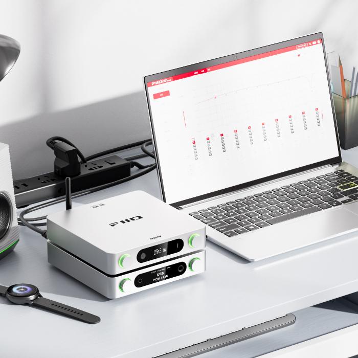 FIIO BR15 R2R Silver 【FIO-BR15R-S】Bluetooth 受信 ワイヤレス USB DAC スピーカー アンプ LDAC ハイレゾ ロスレス音質 同軸 フィーオ_5