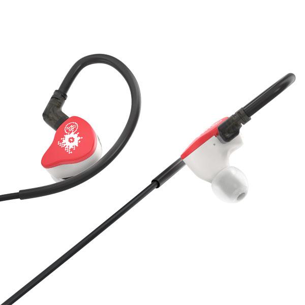 NF AUDIO エヌエフオーディオ NA3 Essentials レッド\u0026ホワイト 有線イヤホン リケーブル対応 2PIN (送料無料)の画像