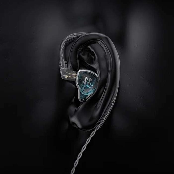 NF ACOUS NM20 クリアグレー 有線 イヤホン 耳かけ型 シュア掛け リ