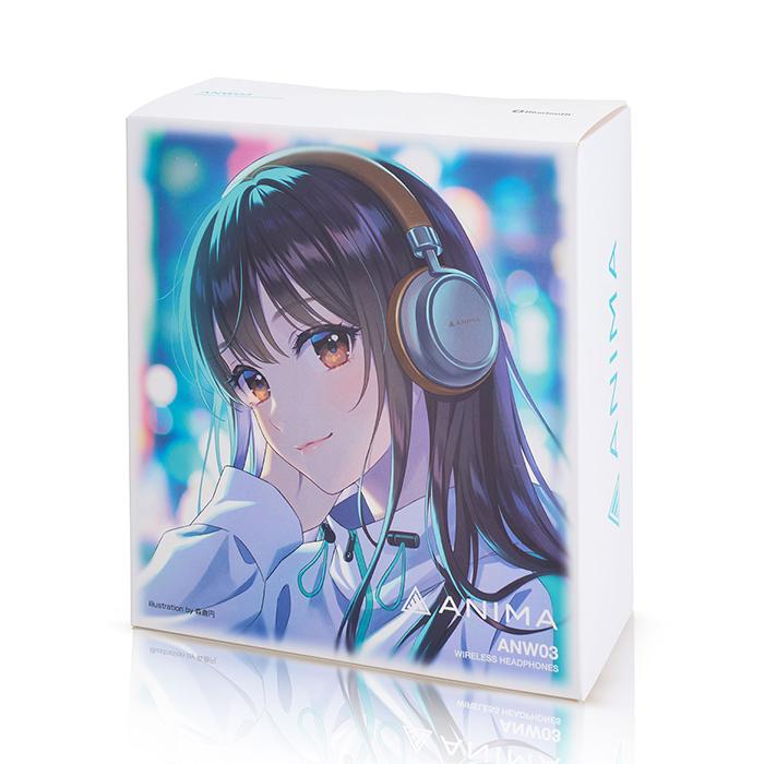 ANIMA ANW03 Brown ワイヤレスヘッドホン Bluetooth ダイナミック
