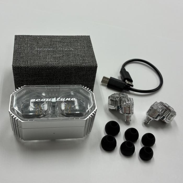 Acoustune HSX One Crystal【HSX-ONE-CLR】 完全ワイヤレスイヤホン 左右独立型 ノイズキャンセリング ANC Bluetooth アコースチューン_4