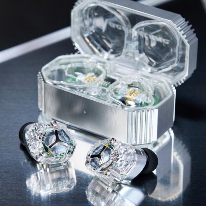 Acoustune HSX One Crystal【HSX-ONE-CLR】 完全ワイヤレスイヤホン 左右独立型 ノイズキャンセリング ANC Bluetooth アコースチューン_5