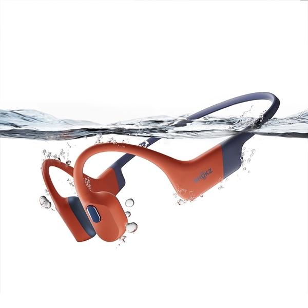 Shokz OpenSwim Pro Red 骨伝導イヤホン スポーツモデル 防水 防塵 IP68 プレーヤー ショックス｜e-earphone｜02