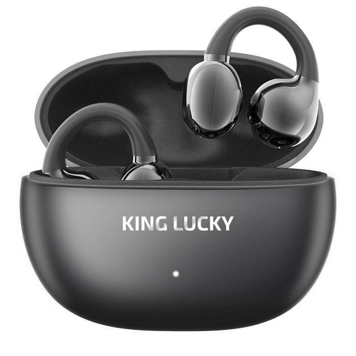 KING LUCKY i239 ブラック ワイヤレスイヤホン Bluetooth 耳をふさが