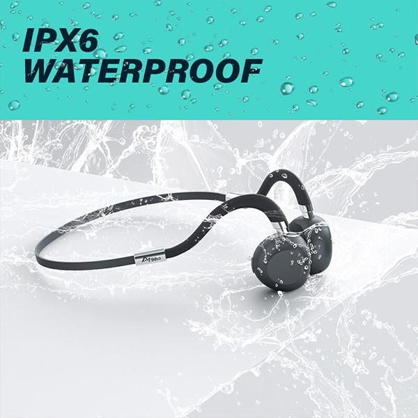 (在庫限り)ikko ワイヤレス骨伝導イヤホン BREEZY ITG01 Grey IPX6｜e-earphone｜09