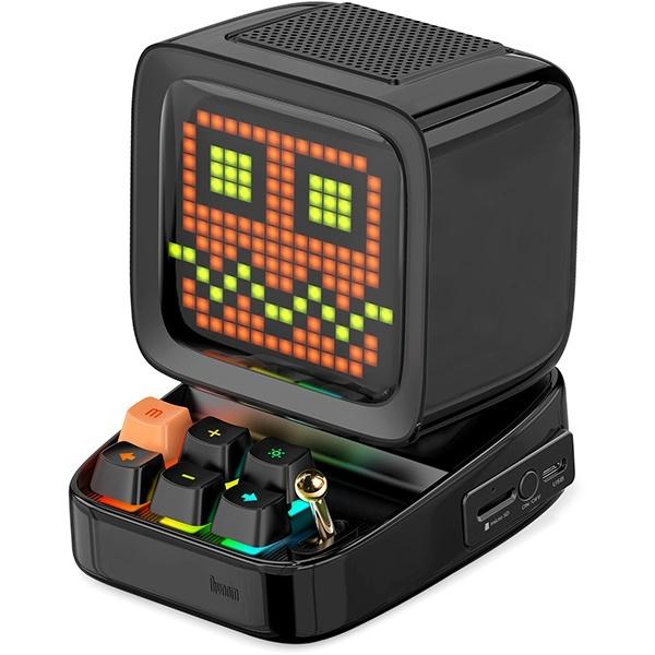 Bluetooth スピーカー Divoom Ditoo Black Div Ditoo Bk Led搭載 光る レトロ デザイン プレゼントにおすすめ 独創的