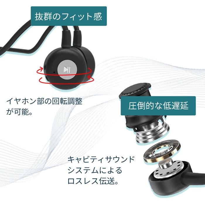 【美品】キコエボーン B2S+ 骨伝導ヘッドホン 骨伝導集音器（補聴器） WeatherlyJapan KIKOE BONE B2S＋ ブラック 集音器付骨伝導 骨伝導