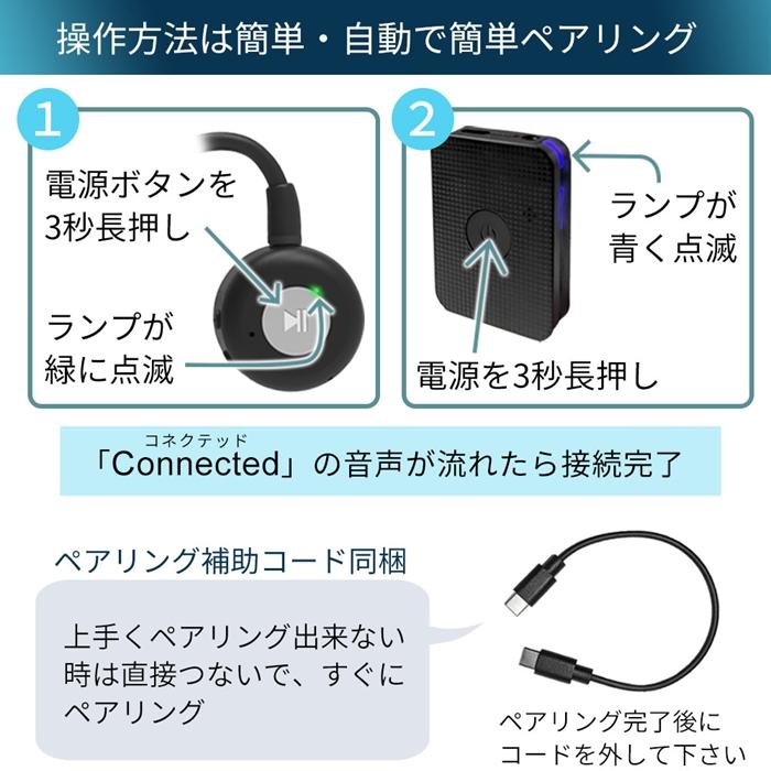 WeatherlyJapan KIKOE BONE B2S＋ ブラック 集音器付骨伝導 骨伝導