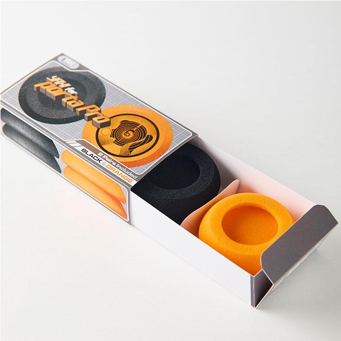 YAXI EARPADS for Koss PORTAPRO 2Pairs Orange+Black イヤーパッド