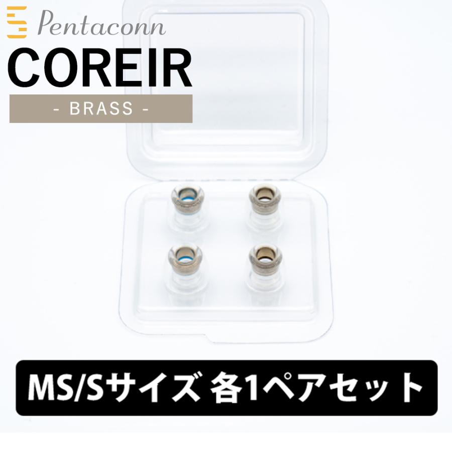 イヤーピース 日本ディックス COREIR -コレイル- BRASS MS-Sセット 各1 