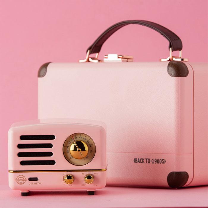 お取り寄せ) MUZEN OTR Metal Pink スピーカー Bluetoothスピーカー