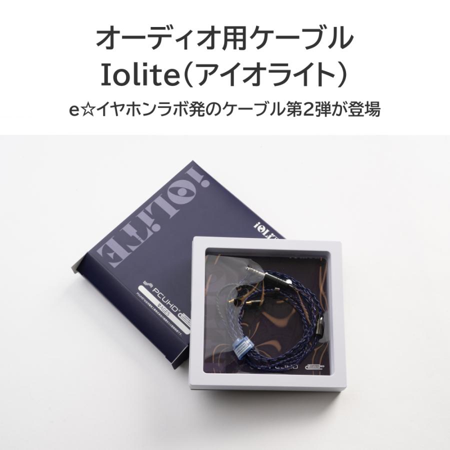 eイヤホン・ラボ Iolite MMCX-2.5mm(イヤーループ仕様) 120cm