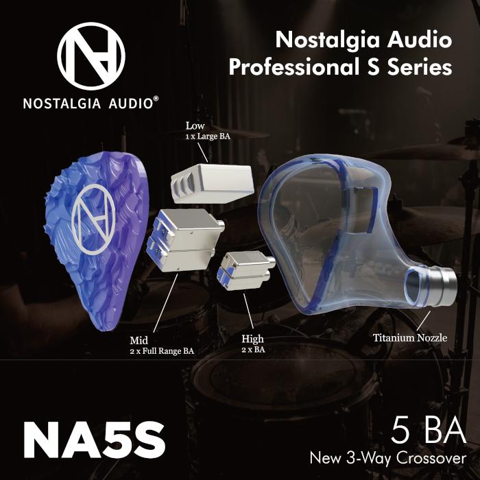 Nostalgia Audio NA5S(Universal Fit) 有線イヤホン IEM ハイエンド
