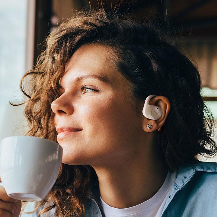 beyerdynamic VERIO 200 Cream ワイヤレスイヤホン 耳を塞がない