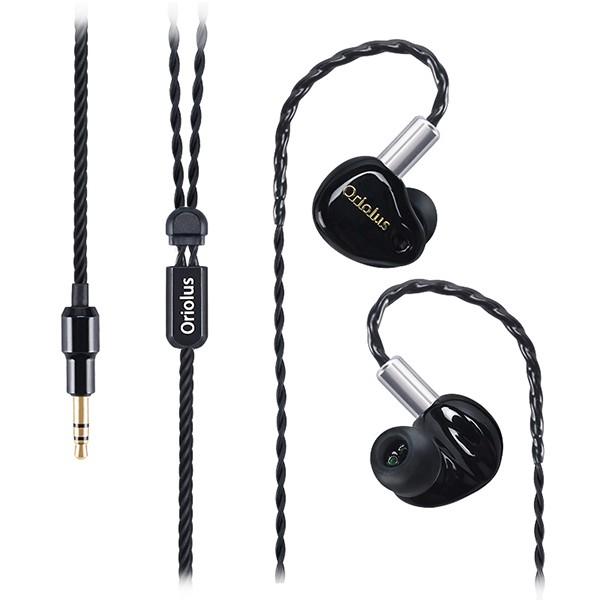 (お取り寄せ) ハイブリッド カナル型 イヤホン Oriolus オリオラス Finschi HiFi Black フィンシー