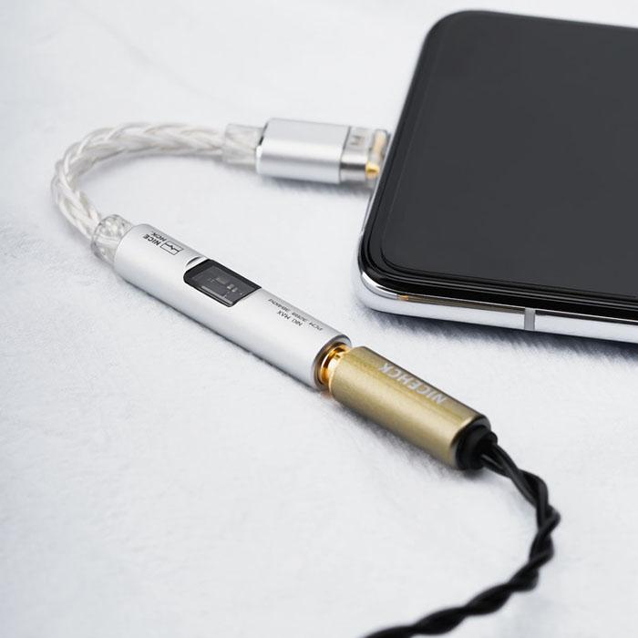 NICEHCK NICEHCK NK1 MAX シルバー 変換ケーブル USB Type-C to 3.5mm