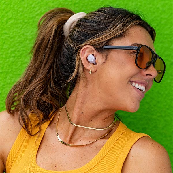 ワイヤレスイヤホン JLAB ジェイラブ Go Air Pop True Wireless Earbuds Lilac Bluetooth 最大32時間再生 マイク付き 防水 IPX4 片耳 シリーズ最軽量 (送料無料)｜e-earphone｜09