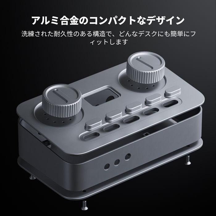 Fosi Audio DAC K7 ゲーミングアンプ デスクトップ アンプ DAC 3.5mm 4.4mm RCA Bluetooth COAX OPT USB オールインワン フォシオーディオの画像