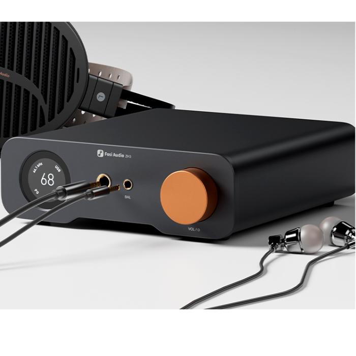 Fosi Audio ZH3 据え置き ヘッドホン アンプ ヘッドホンアンプ 4.4mm バランス接続 フルバランス デスクトップHiFi フォシ・オーディオの画像
