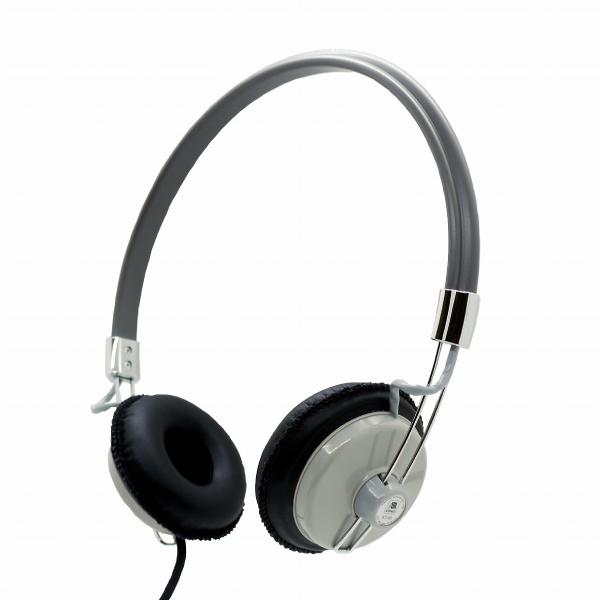 レトロヘッドホン ASHIDAVOX アシダボックス ST-90-05-H グレー オンイヤー ヘッドホン 有線 小型 レトロ モダン ヘッドフォン (送料無料)｜e-earphone｜03