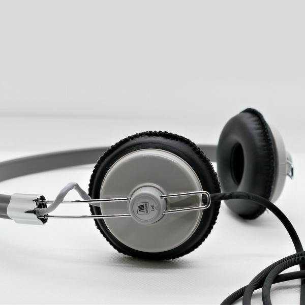 レトロヘッドホン ASHIDAVOX ST-90-05-H グレー アシダボックス レトロヘッドホン ASHIDAVOX ST-90-05-H グレー アシダボックス