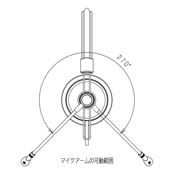 ASHIDAVOX アシダ音響 ST-90M-05-K マイク付き 有線ヘッドホン 密閉型